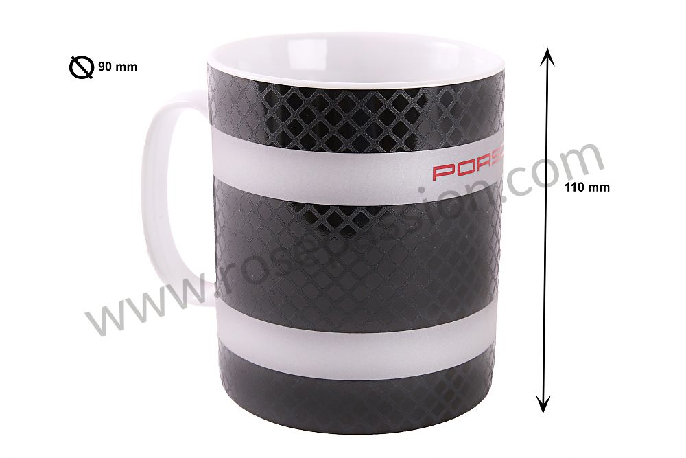 Porsche Genuine OEM Drivers Selection Mug In Matte Black WAP0509460J